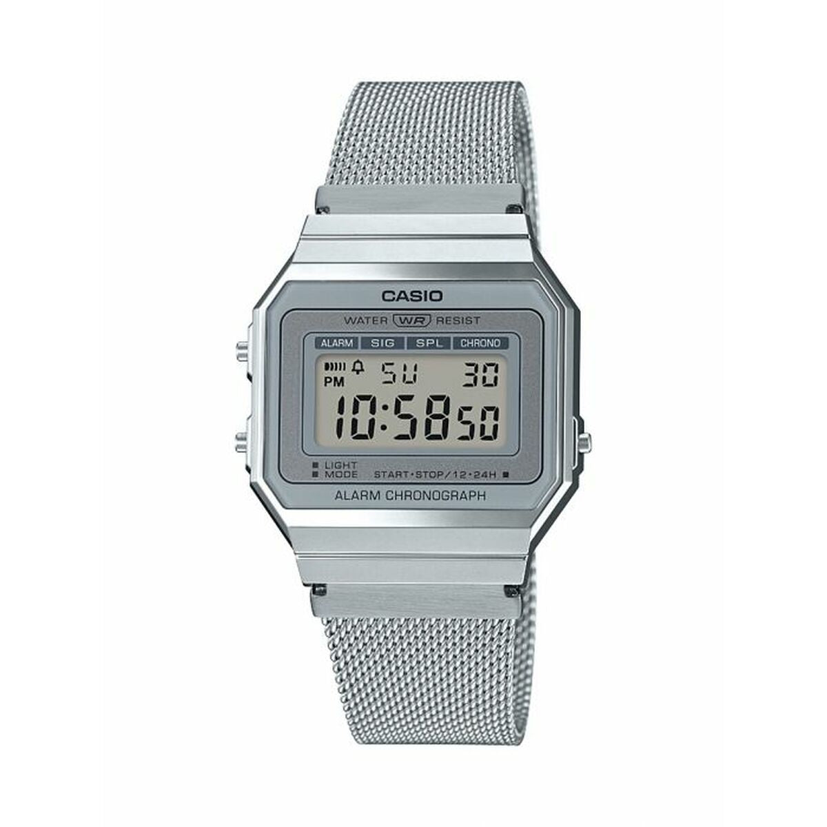 Herrenuhr Casio A700WEM-7AEF Silberfarben - AWK Flagship