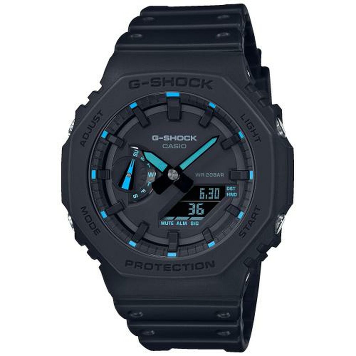 Herrenuhr Casio G-Shock GA-2100-1A2ER Digital Analog Schwarz - AWK Flagship