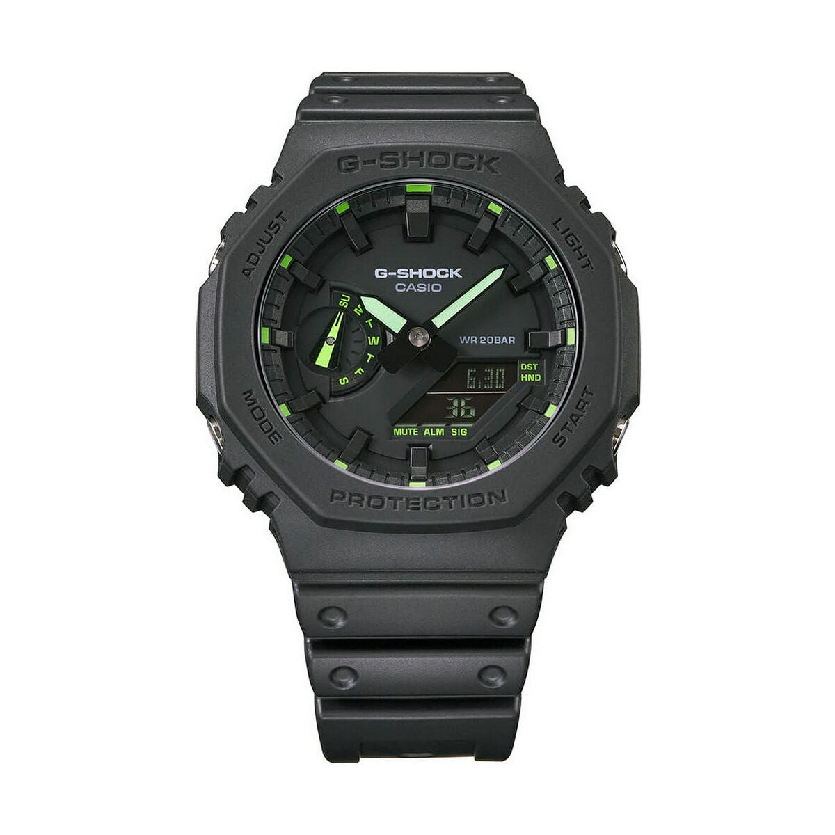 Herrenuhr Casio G-Shock OAK - Neon Green Index (Ø 45 mm) - AWK Flagship