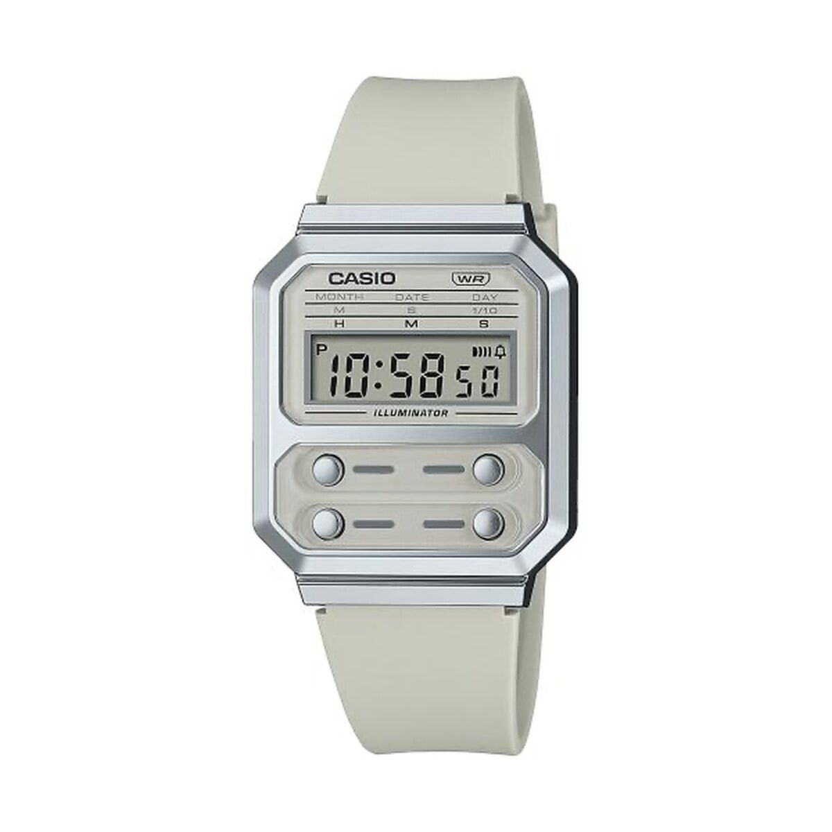 Kaufe Unisex-Uhr Casio F100 TRIBUTE - CREAM WHITE (Ø 40 mm) bei AWK Flagship um € 57.00