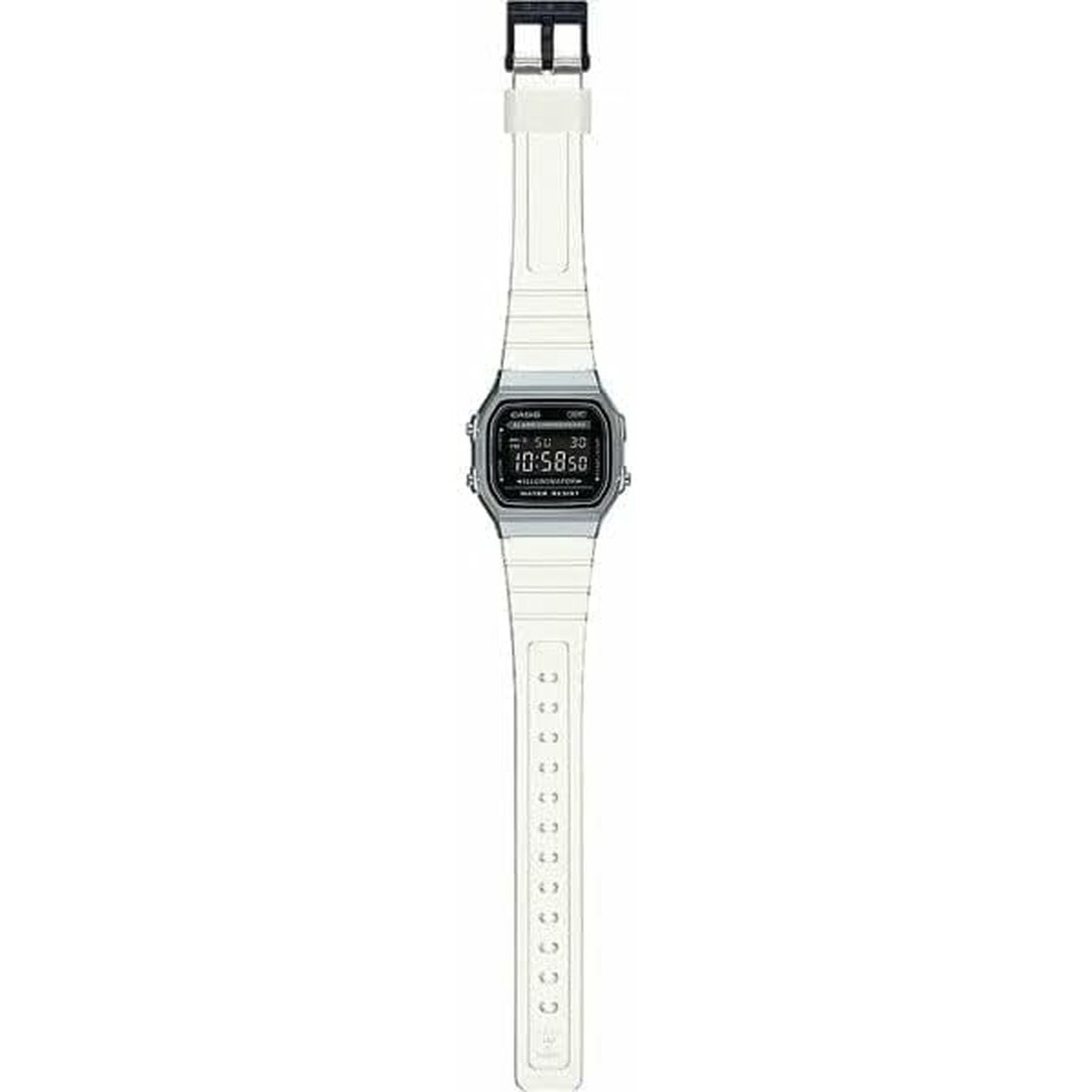 Kaufe Unisex-Uhr Casio VINTAGE COLLECTION - TRANSPARENT BAND - BLACK Schwarz Silberfarben (Ø 36 mm) bei AWK Flagship um € 72.00