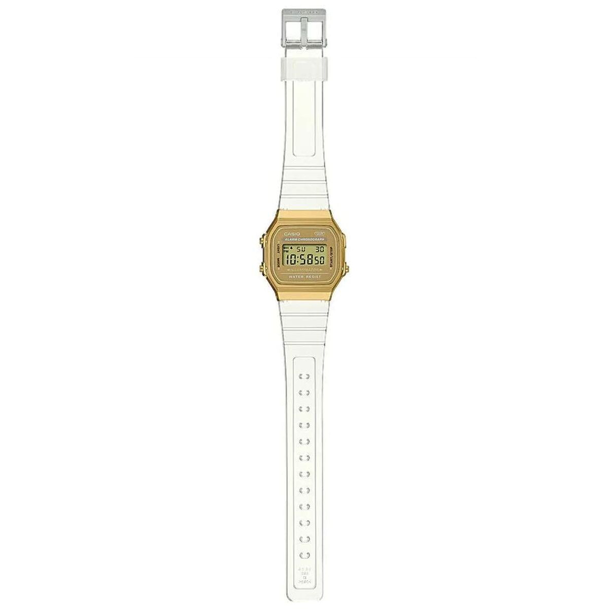 Kaufe Unisex-Uhr Casio VINTAGE COLLECTION - TRANSPARENT BAND - GOLD (Ø 36 mm) bei AWK Flagship um € 90.00