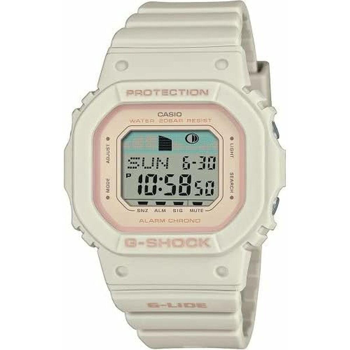 Damenuhr Casio G-Shock G-LIDE WHITE - SURF TIDE GRAPHS - AWK Flagship