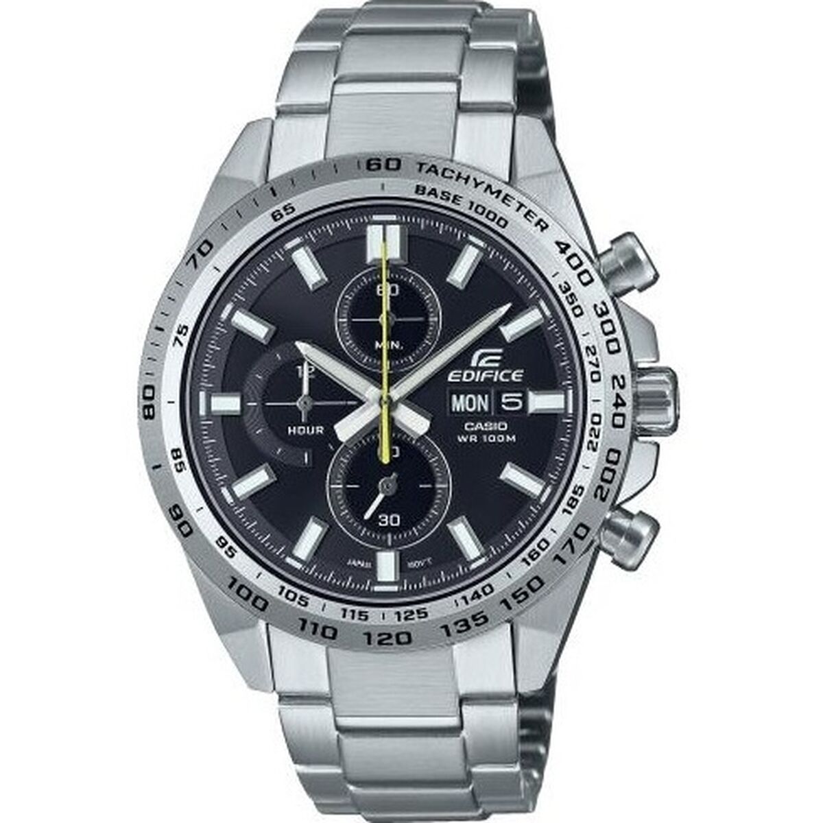 Herrenuhr Casio SPORTS CHRONOGRAPH Schwarz Silberfarben - AWK Flagship