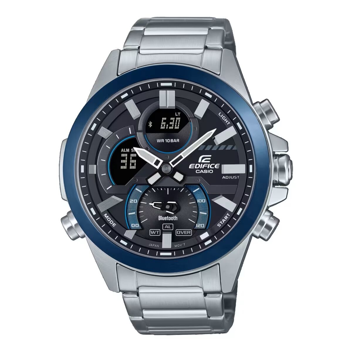 Herrenuhr Casio EDIFICE SPORT Bluetooth® Schwarz Silberfarben (Ø 49 mm) - AWK Flagship