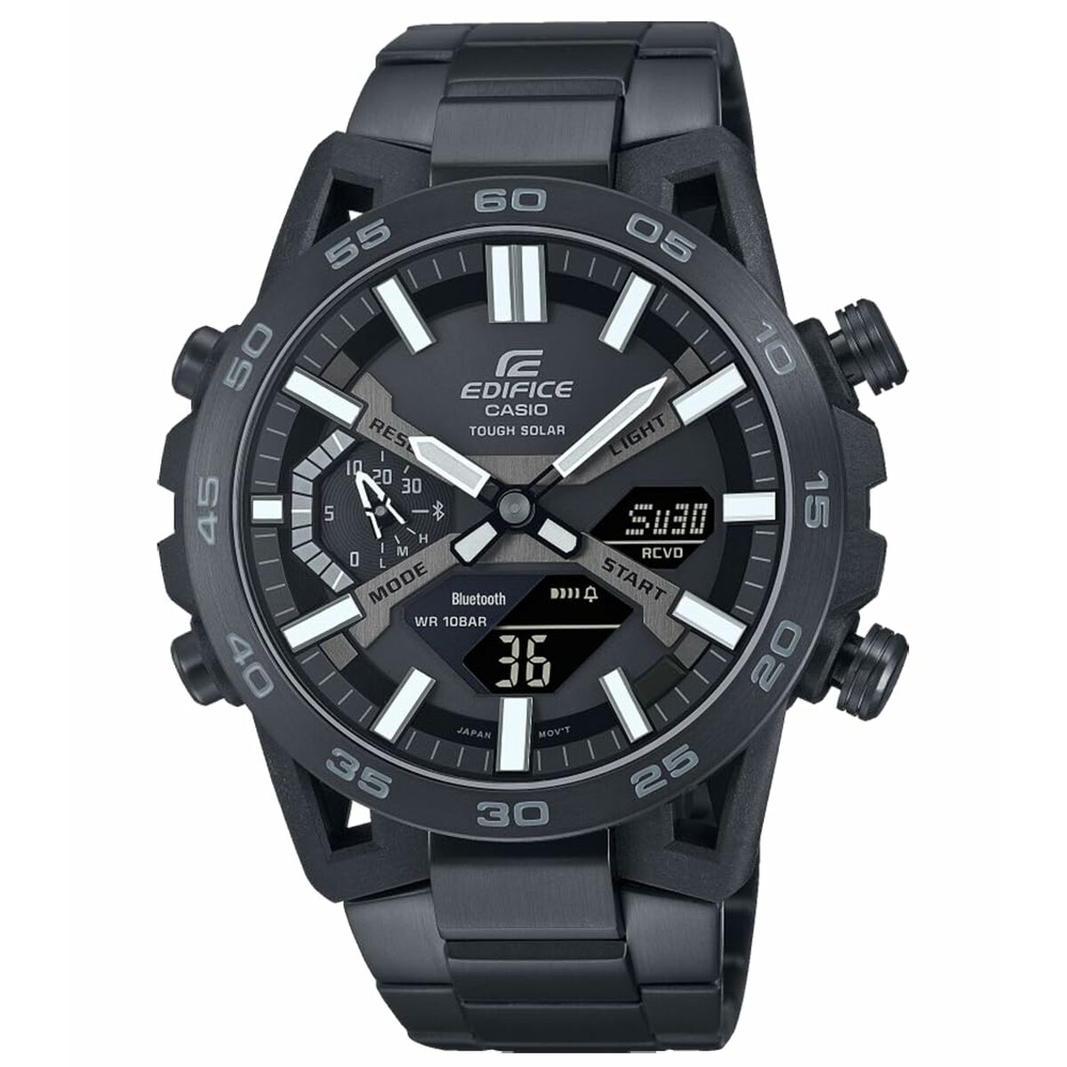 Herrenuhr Casio ECB-2000DC-1BEF Schwarz - AWK Flagship