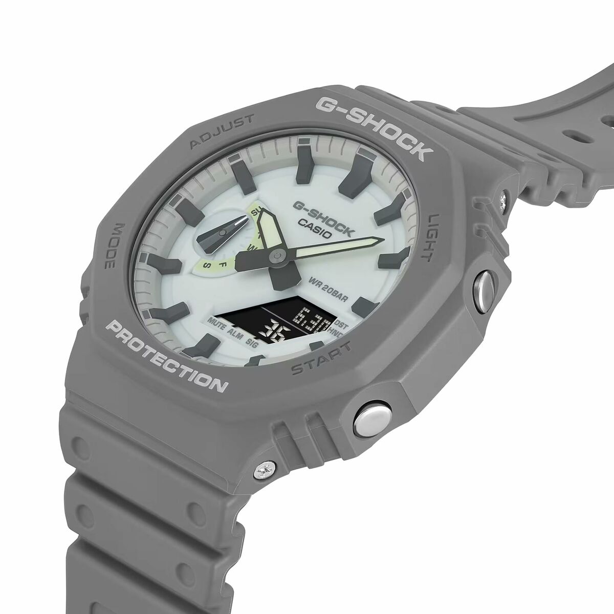 Herrenuhr Casio G-Shock GA-2100HD-8AER Weiß (Ø 44,5 mm) - AWK Flagship