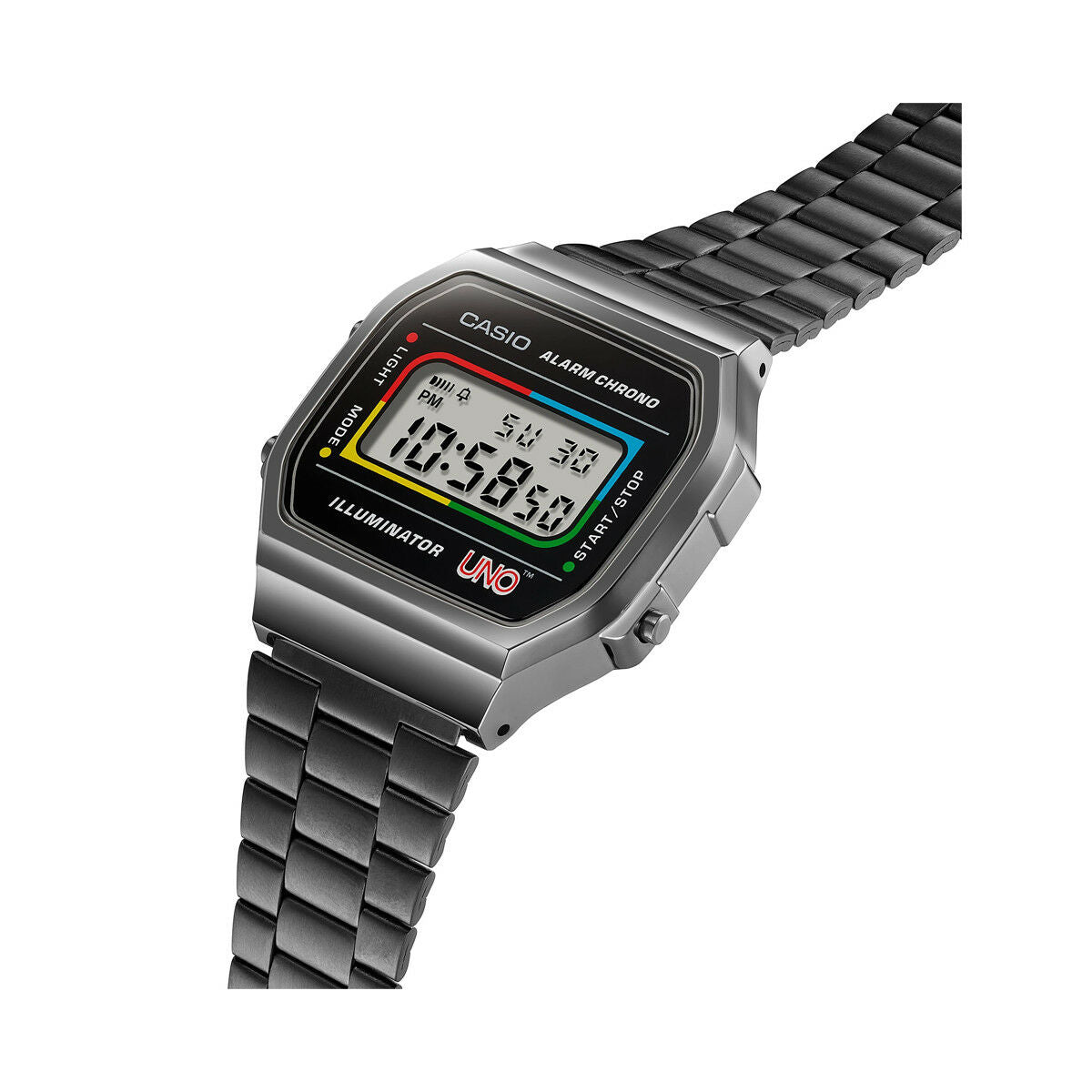 Herrenuhr Casio A168WEUC-1AER Schwarz Grau (Ø 36 mm) - AWK Flagship