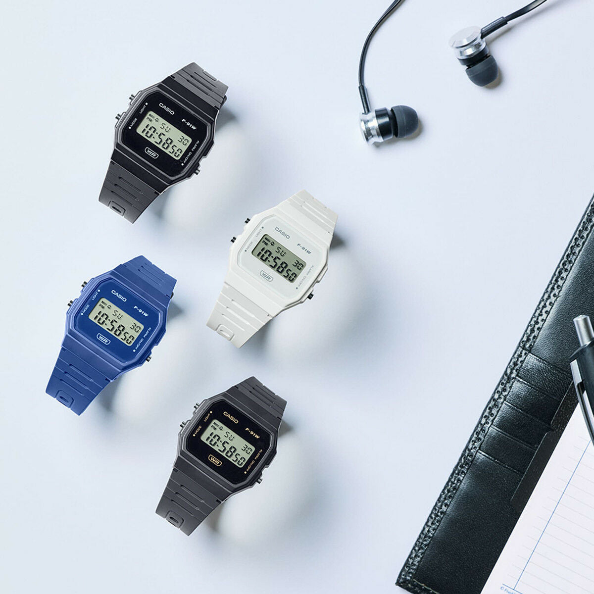 Herrenuhr Casio F-91WB-2A1EF (Ø 35 mm) - AWK Flagship