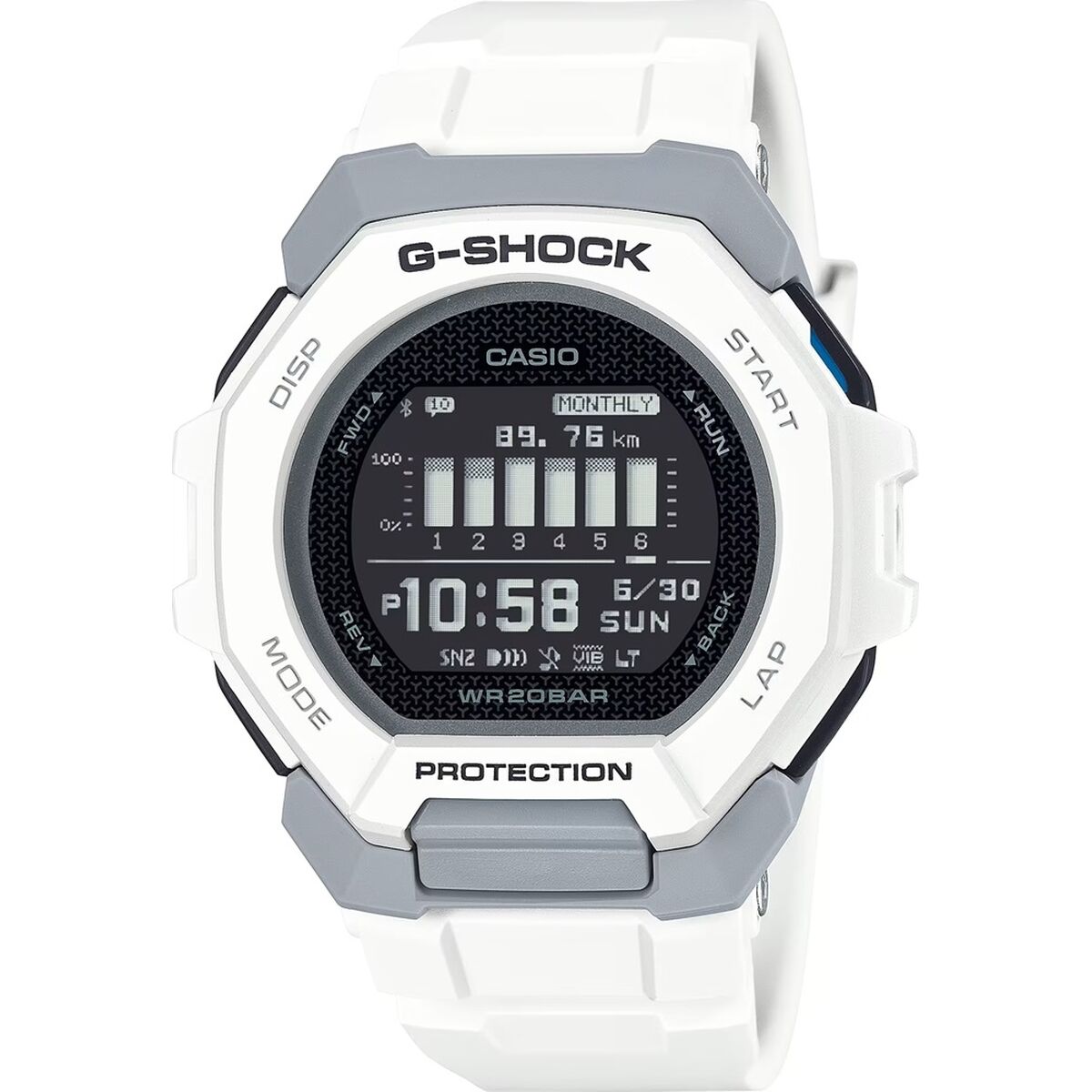 Herrenuhr Casio G-Shock G SQUAD -  SUNNY SIDE STYLE Schwarz (Ø 47,5 mm) - AWK Flagship