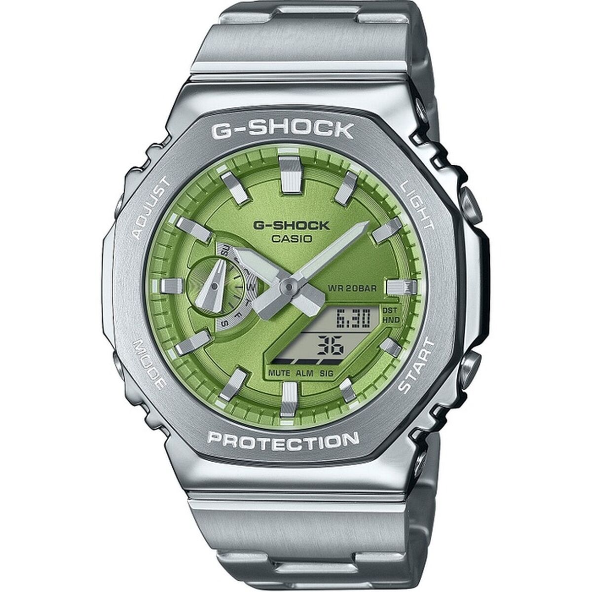 Herrenuhr Casio G-Shock OAK G-STEEL LIME GREEN - AWK Flagship