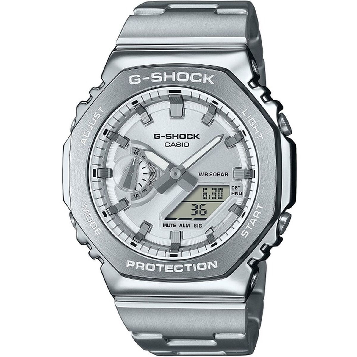 Herrenuhr Casio G-Shock OAK G-STEEL CLASSIC SILVER - AWK Flagship