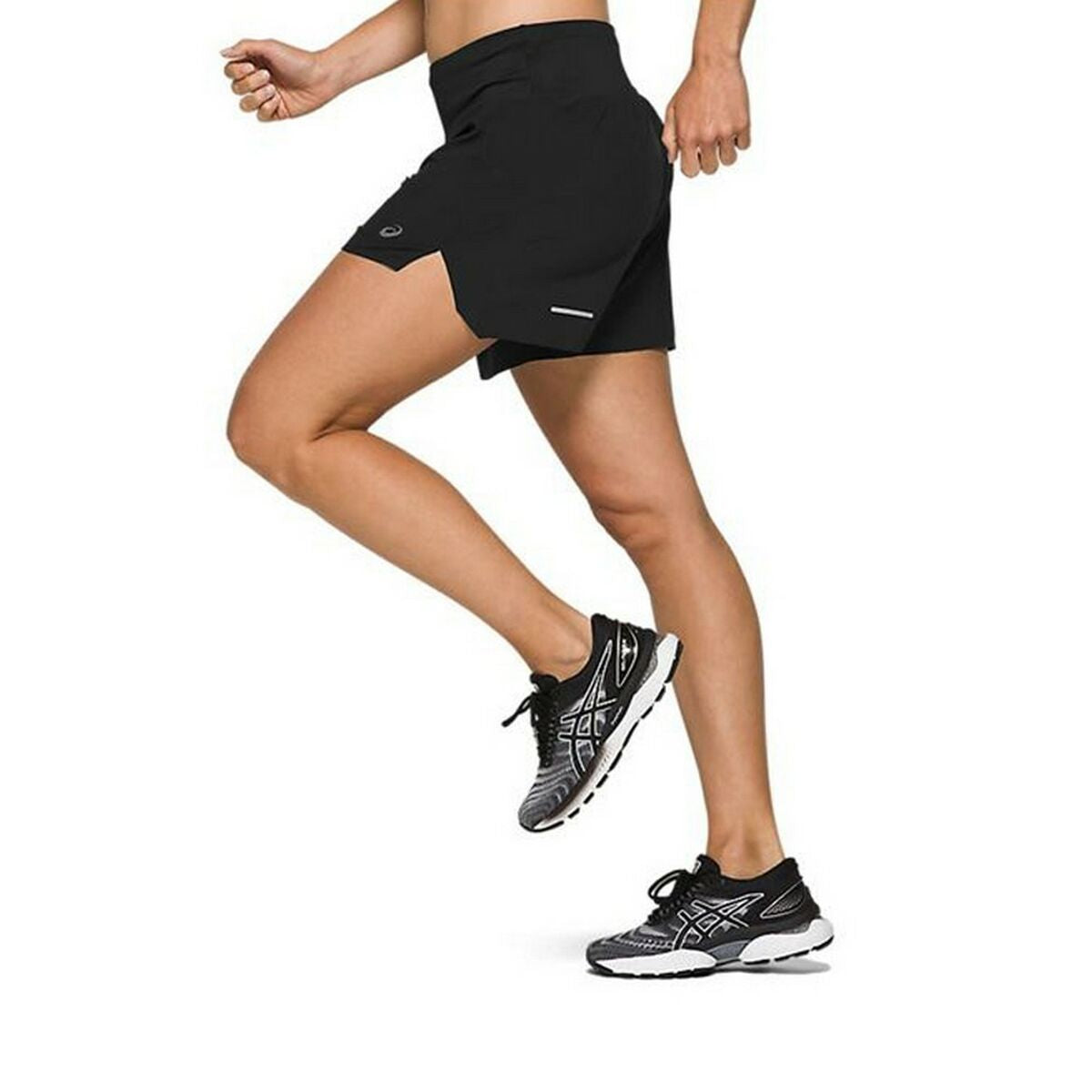 Damen-Sportshorts Asics Road 5.5In Schwarz - AWK Flagship