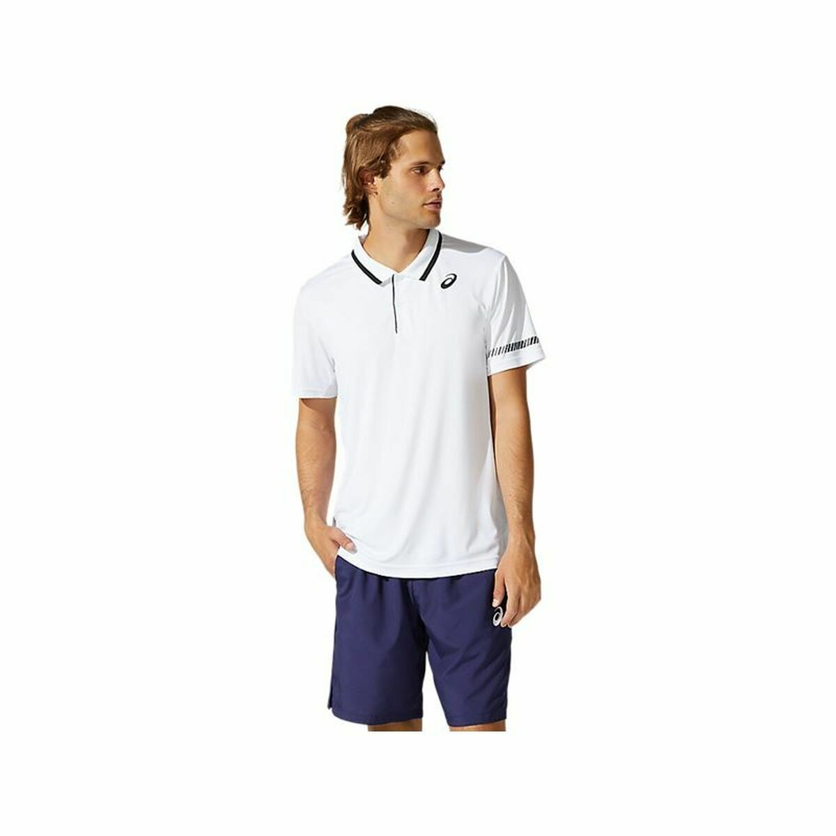 Herren Kurzarm-Poloshirt Asics Court Weiß - AWK Flagship