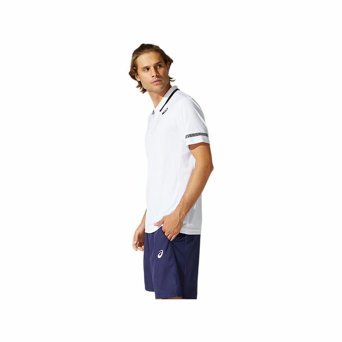 Herren Kurzarm-Poloshirt Asics Court Weiß - AWK Flagship