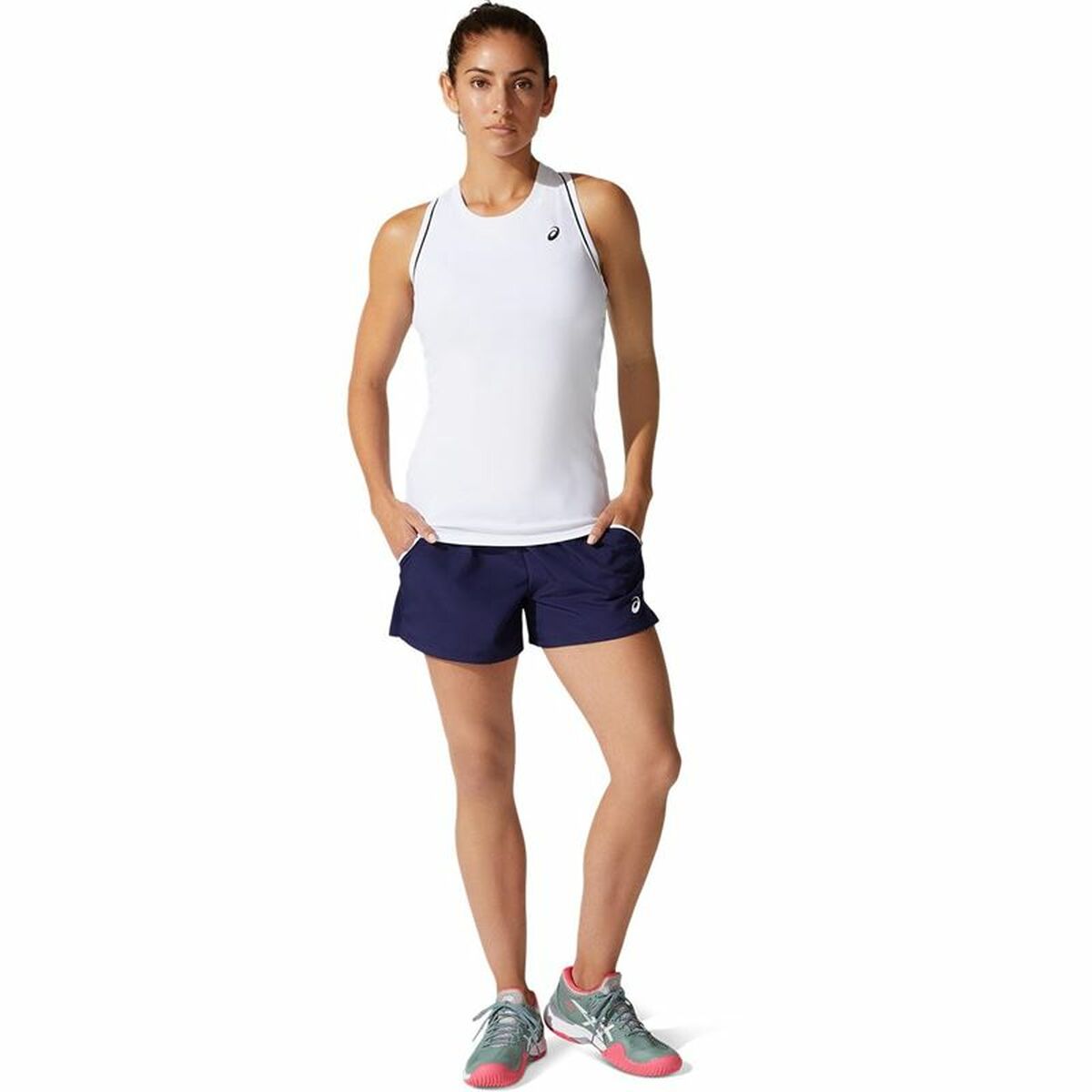 Damen-Sportshorts Asics Court Dunkelblau - AWK Flagship