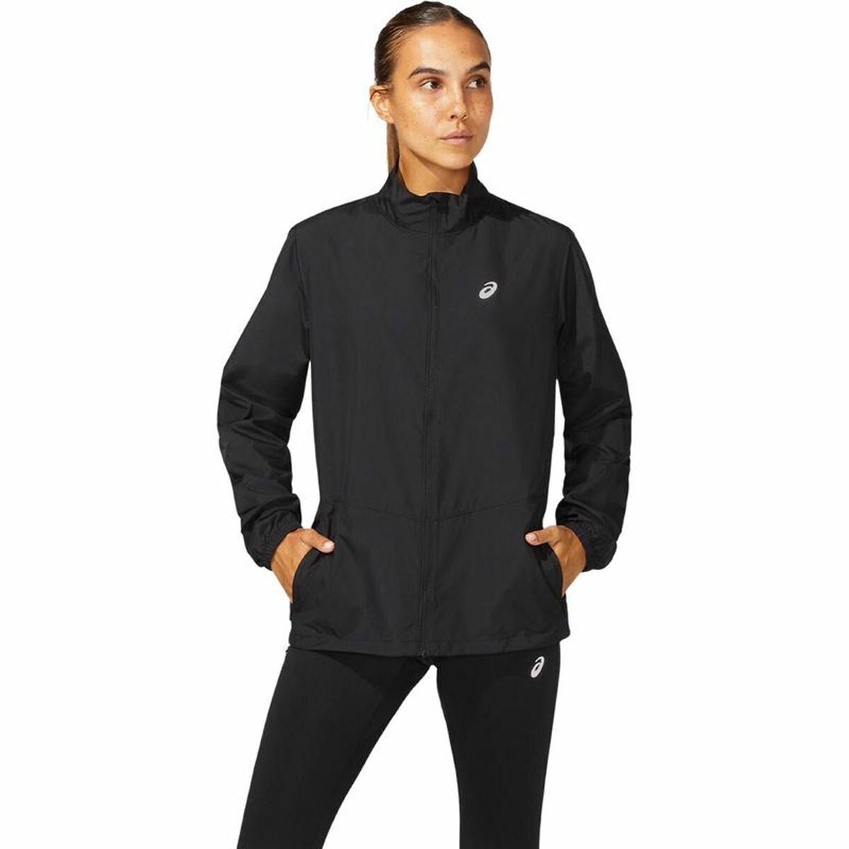 Sportjacke für Frauen Asics Core Schwarz - AWK Flagship