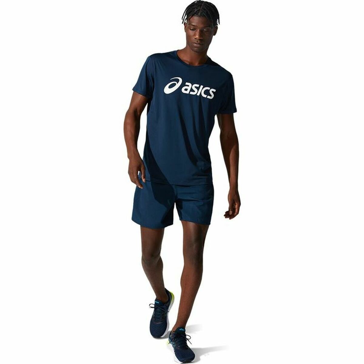 Herren Kurzarm-T-Shirt Asics Core Marineblau - AWK Flagship