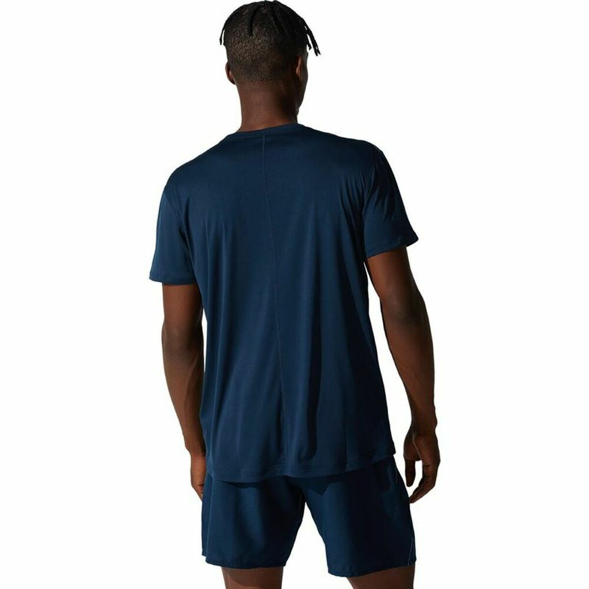 Herren Kurzarm-T-Shirt Asics Core Marineblau - AWK Flagship