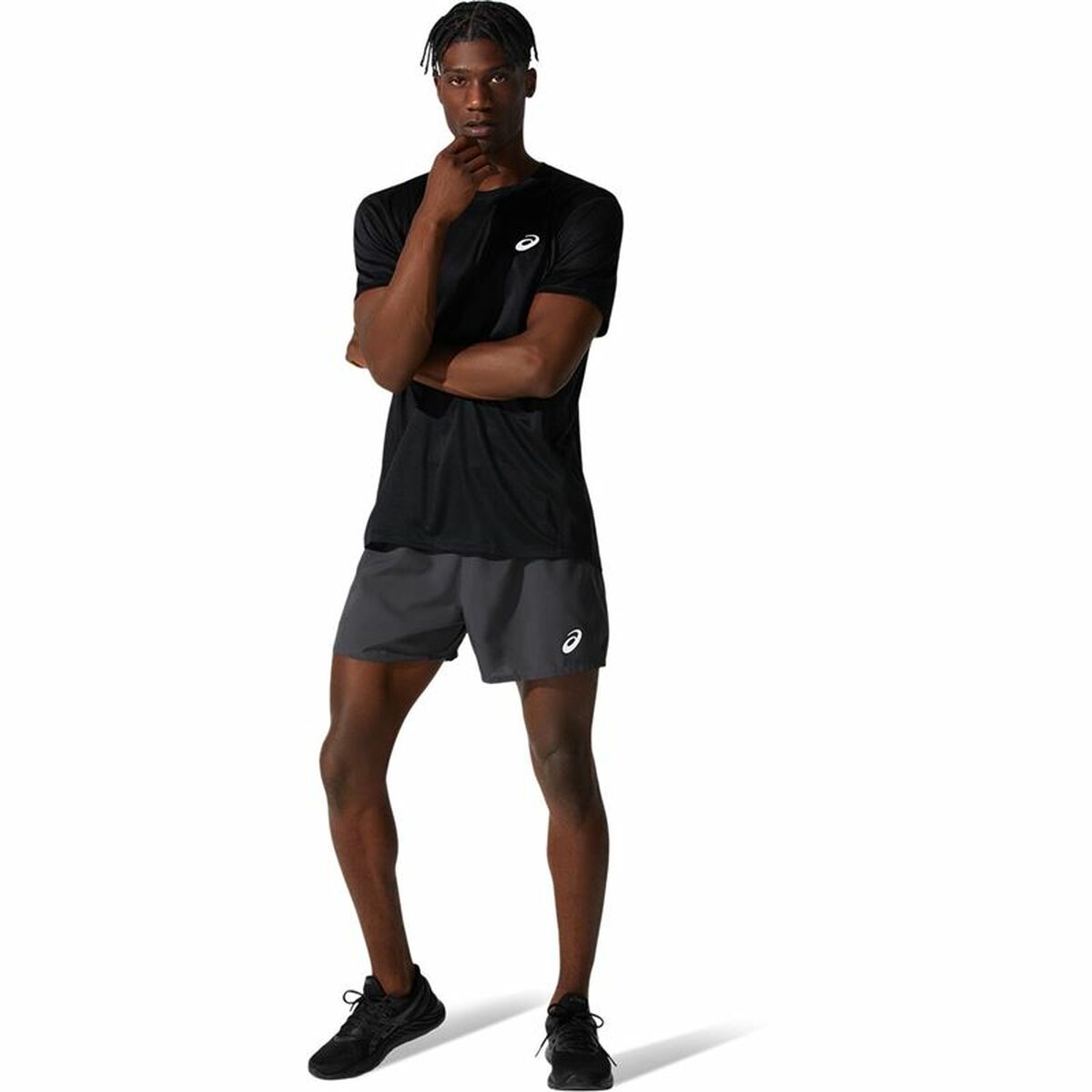 Herren-Sportshorts Asics Core Dunkelgrau - AWK Flagship