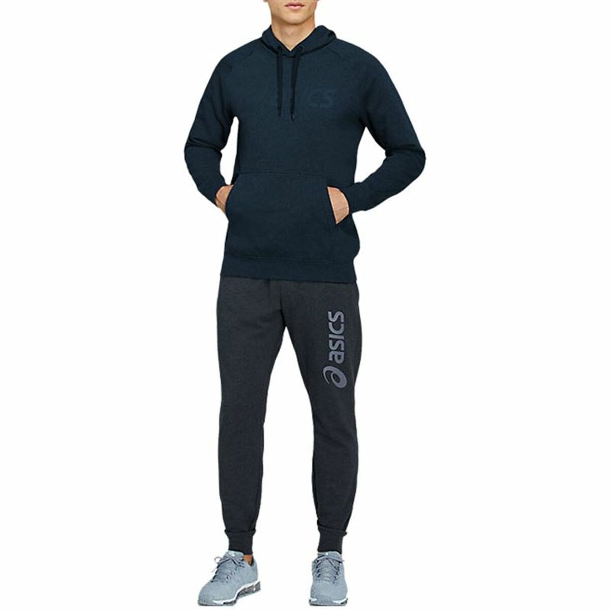 Herren Sweater mit Kapuze Asics Big Oth Dunkelblau - AWK Flagship