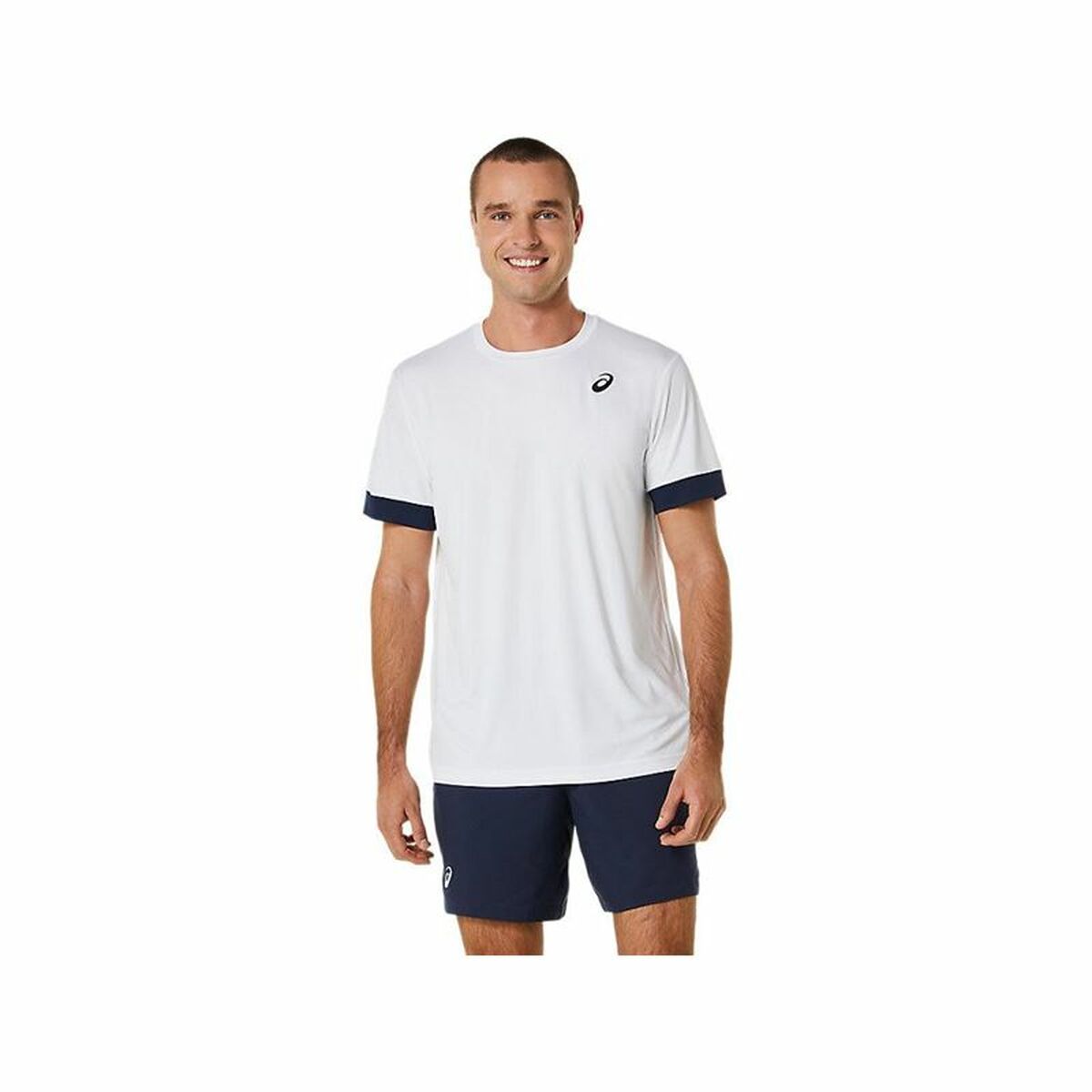 Kurzärmliges Sport T-Shirt Asics Court Weiß Tennis - AWK Flagship