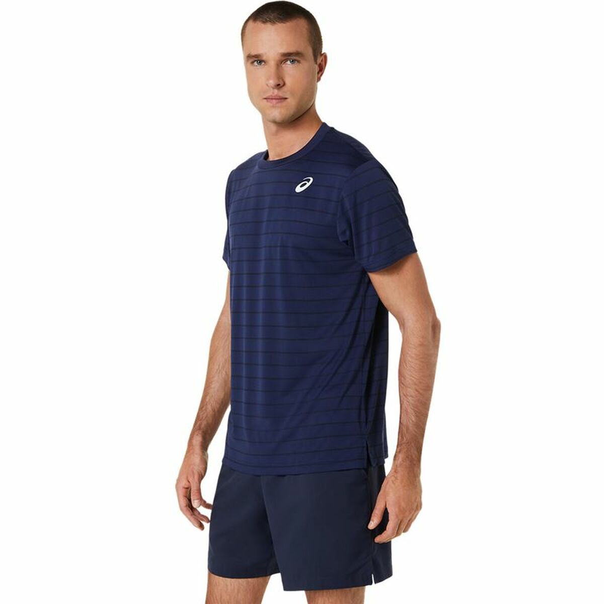 Herren Kurzarm-T-Shirt Asics Court Marineblau Tennis - AWK Flagship