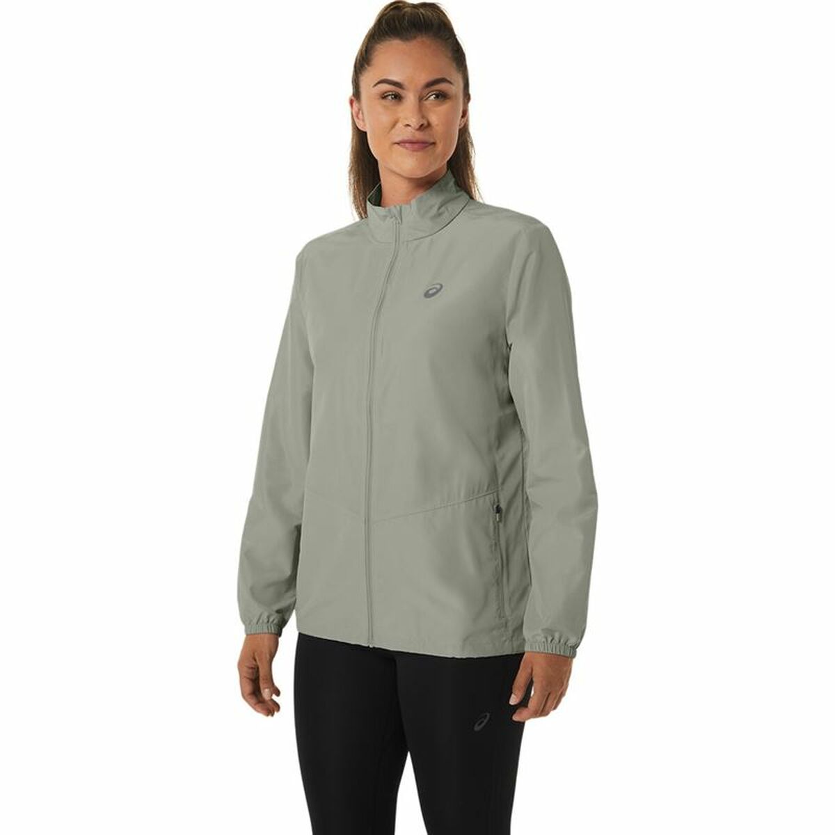 Sportjacke für Frauen Asics Core Grau Weiß - AWK Flagship