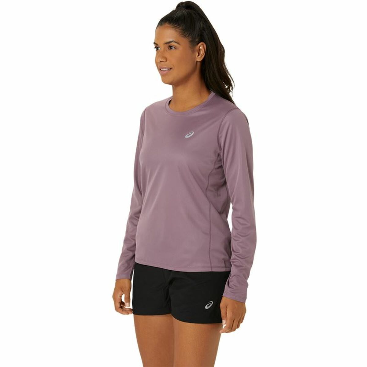 Damen Langarm-Hemd Asics Core Ls Top Rosa Lila - AWK Flagship