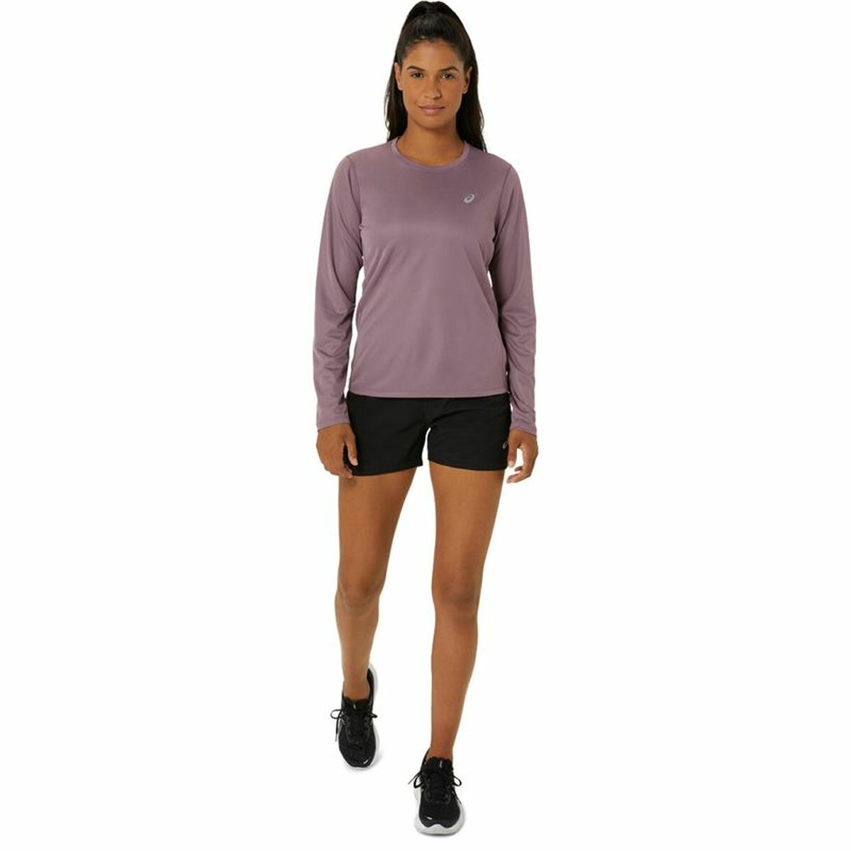 Damen Langarm-Hemd Asics Core Ls Top Rosa Lila - AWK Flagship