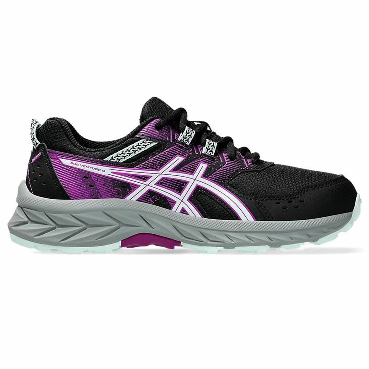 Kinder Sportschuhe Asics Pre Venture 9 Gs Schwarz Rosa - AWK Flagship