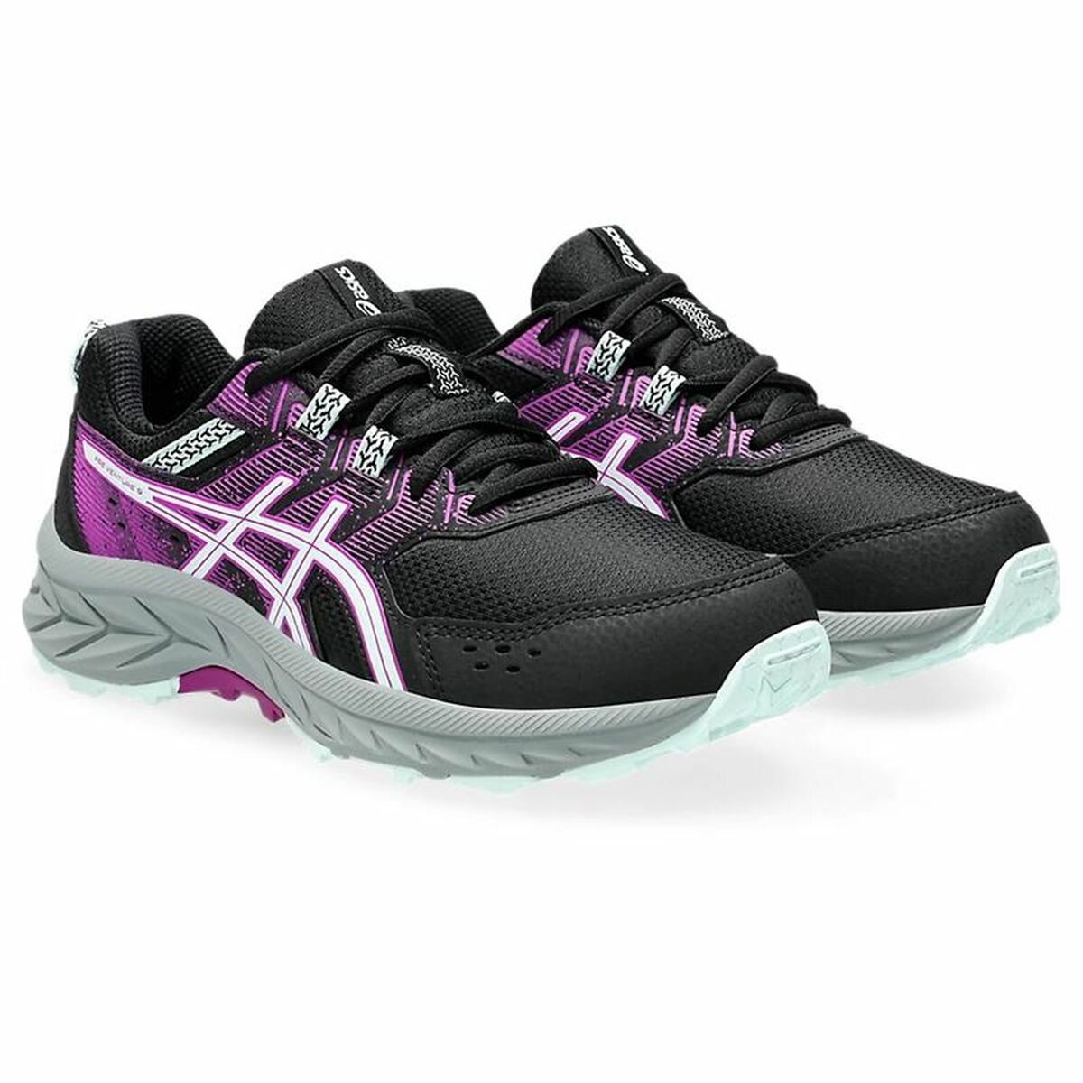 Kinder Sportschuhe Asics Pre Venture 9 Gs Schwarz Rosa - AWK Flagship