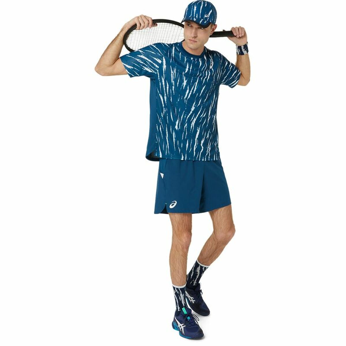 Kurzärmliges Sport T-Shirt Asics Game Ss Top Blau Tennis - AWK Flagship