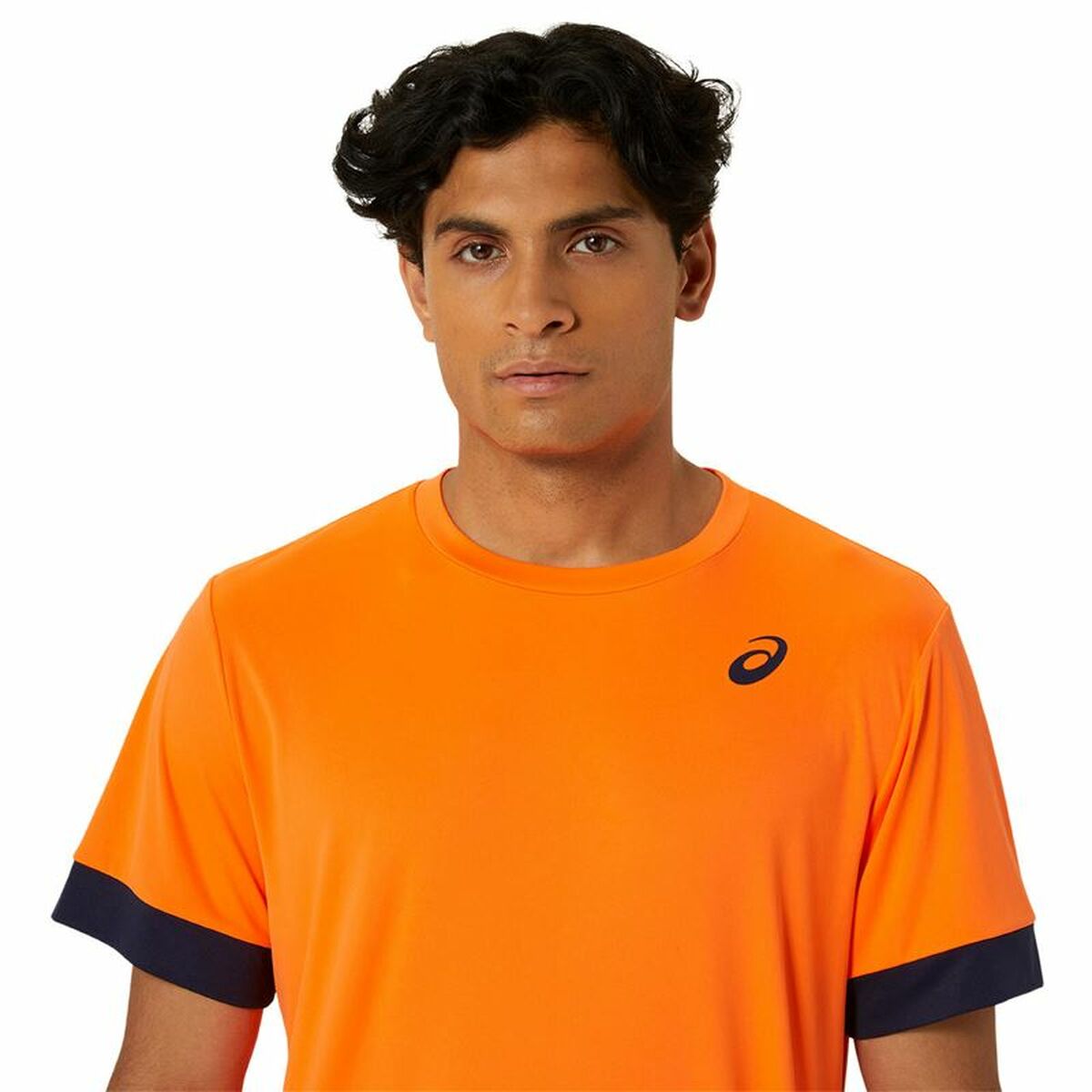 Kurzärmliges Sport T-Shirt Asics Court Ss Top Orange Tennis - AWK Flagship