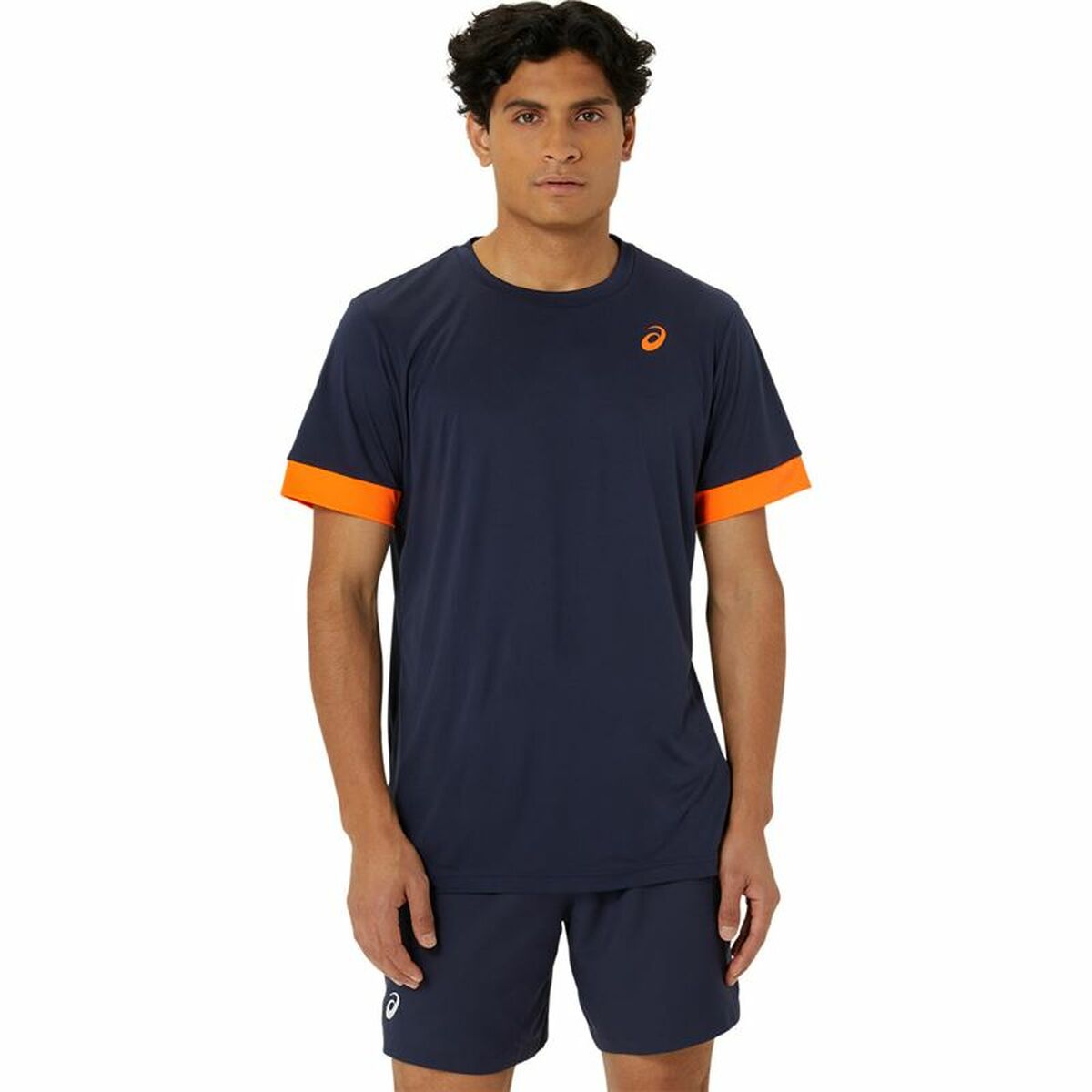 Kurzärmliges Sport T-Shirt Asics Court Ss Top Blau Marineblau Tennis - AWK Flagship