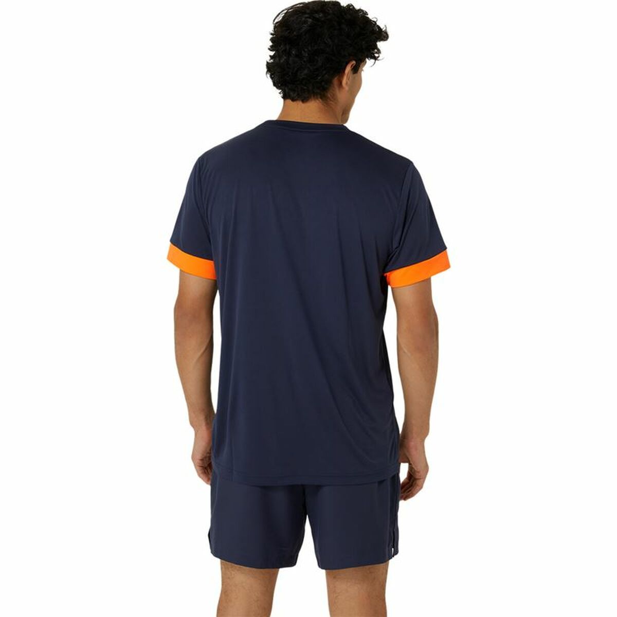 Kurzärmliges Sport T-Shirt Asics Court Ss Top Blau Marineblau Tennis - AWK Flagship