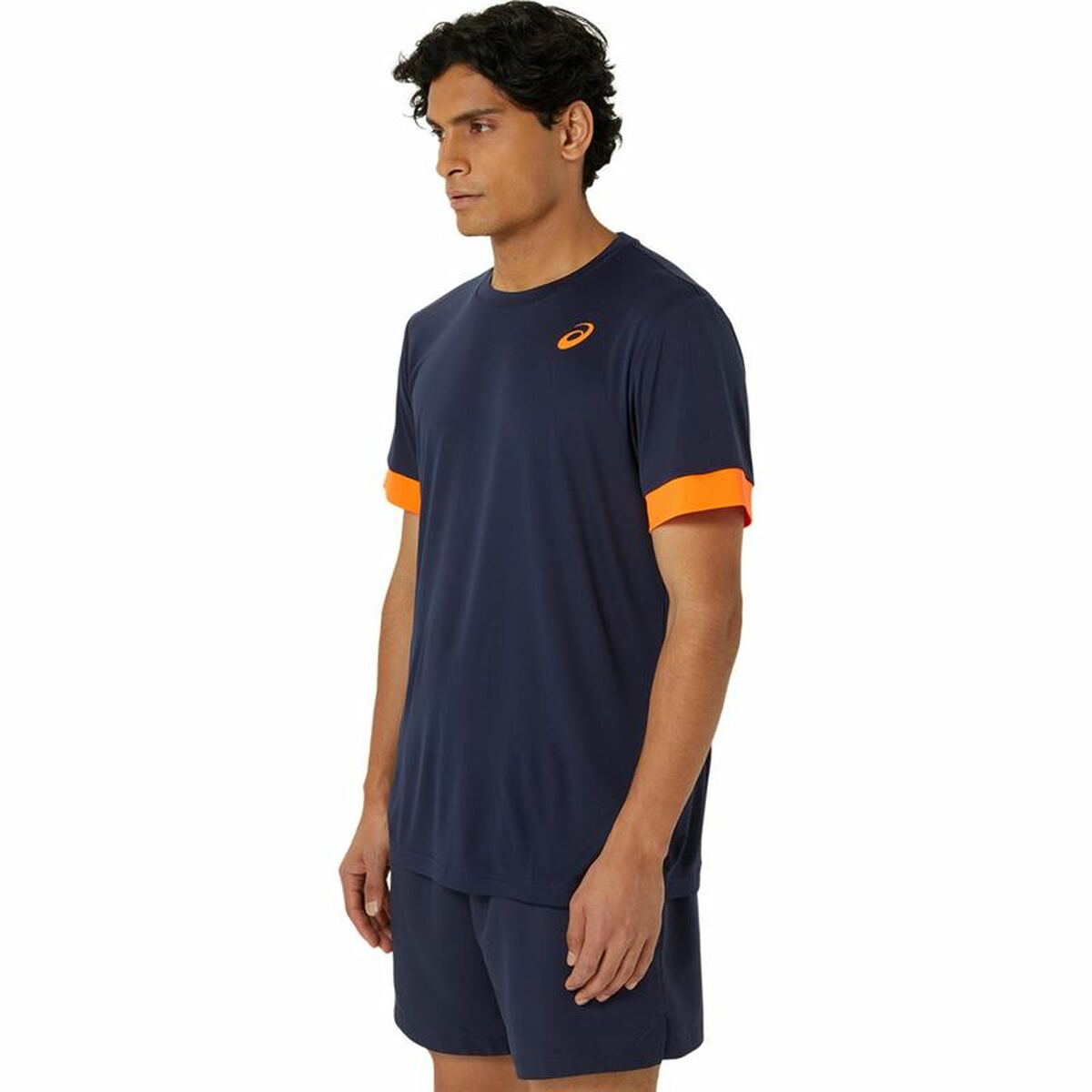 Kurzärmliges Sport T-Shirt Asics Court Ss Top Blau Marineblau Tennis - AWK Flagship