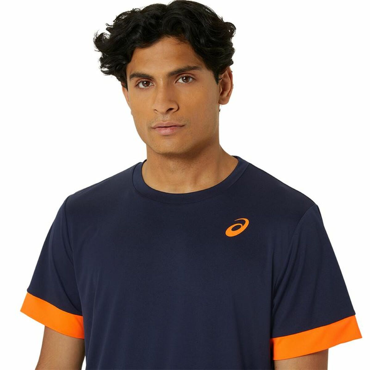 Kurzärmliges Sport T-Shirt Asics Court Ss Top Blau Marineblau Tennis - AWK Flagship