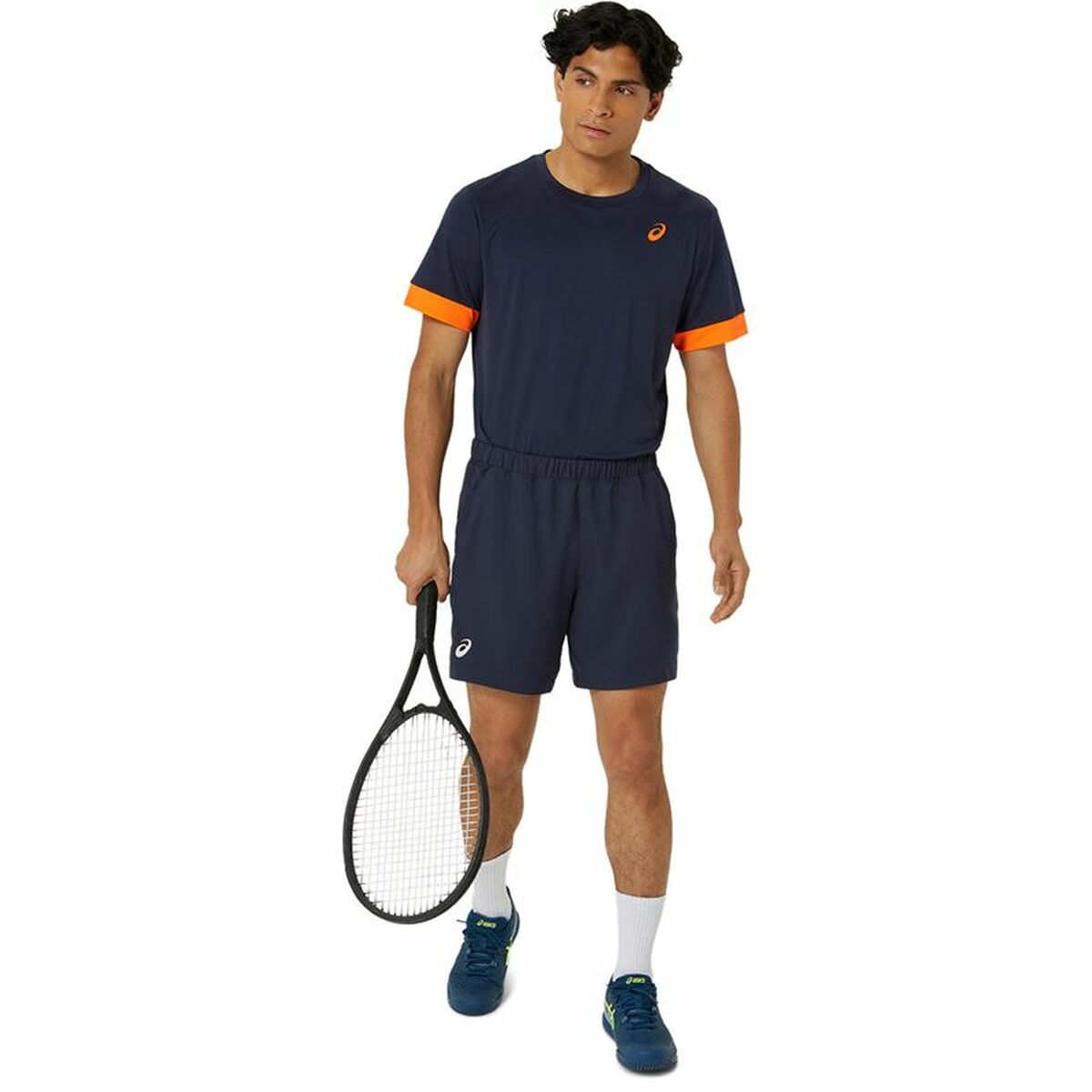 Kurzärmliges Sport T-Shirt Asics Court Ss Top Blau Marineblau Tennis - AWK Flagship