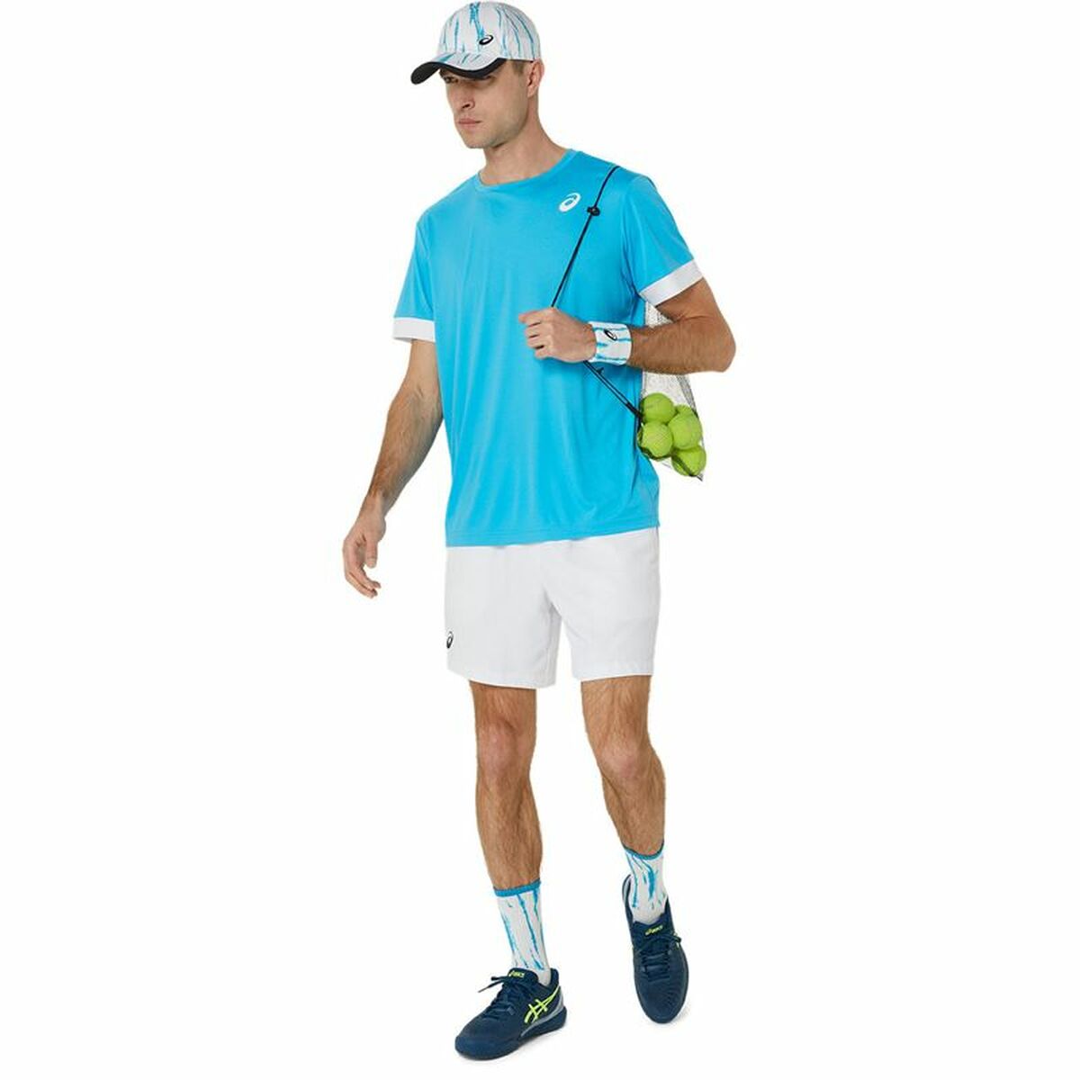 Kurzärmliges Sport T-Shirt Asics Court Ss Top Himmelsblau Tennis - AWK Flagship