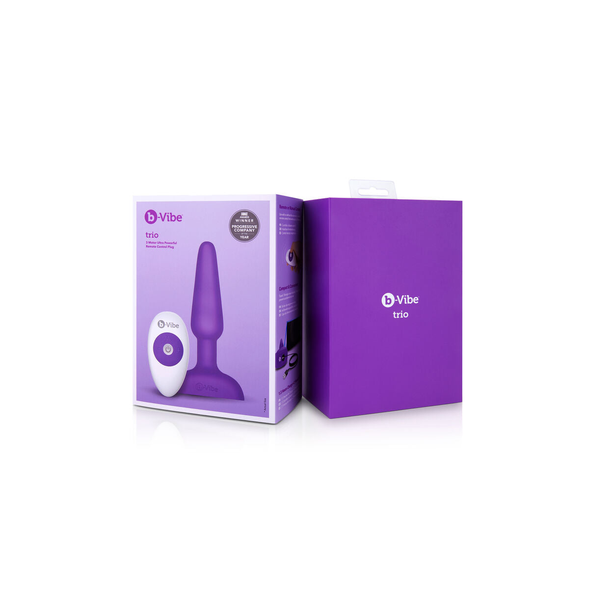 Trio Plug mit Fernbedienung Violett B-Vibe 05882530000 - AWK Flagship