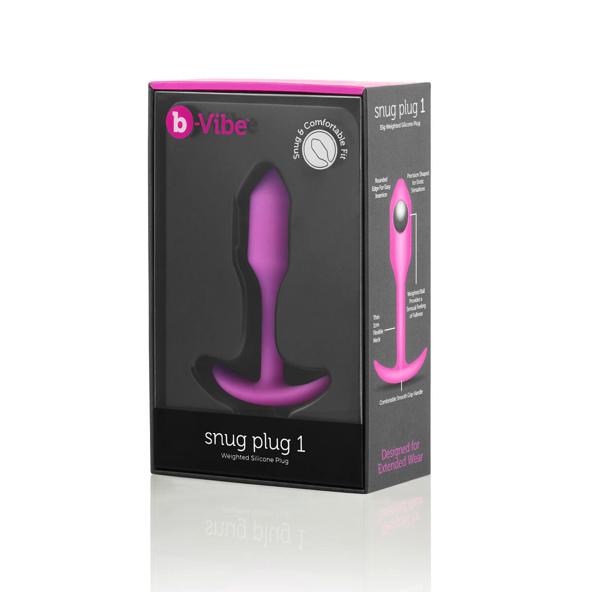 Snug Plug 1 Analplug Fuchsia B-Vibe 96717 - AWK Flagship