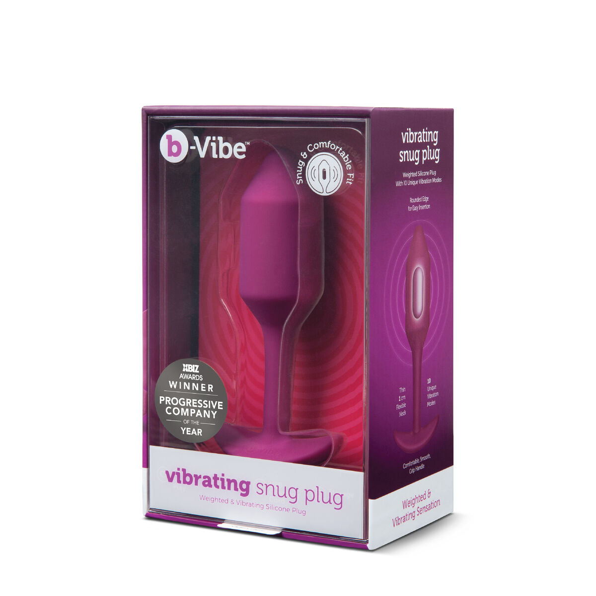 Snug M Analplug B-Vibe Vibrating Rosa - AWK Flagship