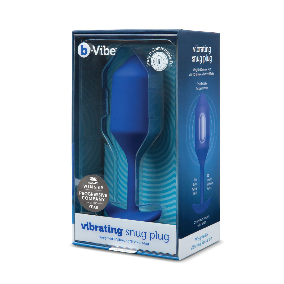 Snug XL Analplug B-Vibe Vibrating Blau - AWK Flagship