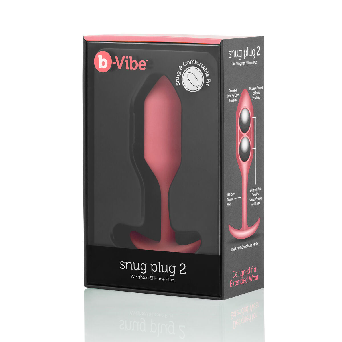 Plug Anal B-Vibe 2 Orange Koralle Gesundheit und Körperpflege, Wellness B-Vibe - AWK Flagship