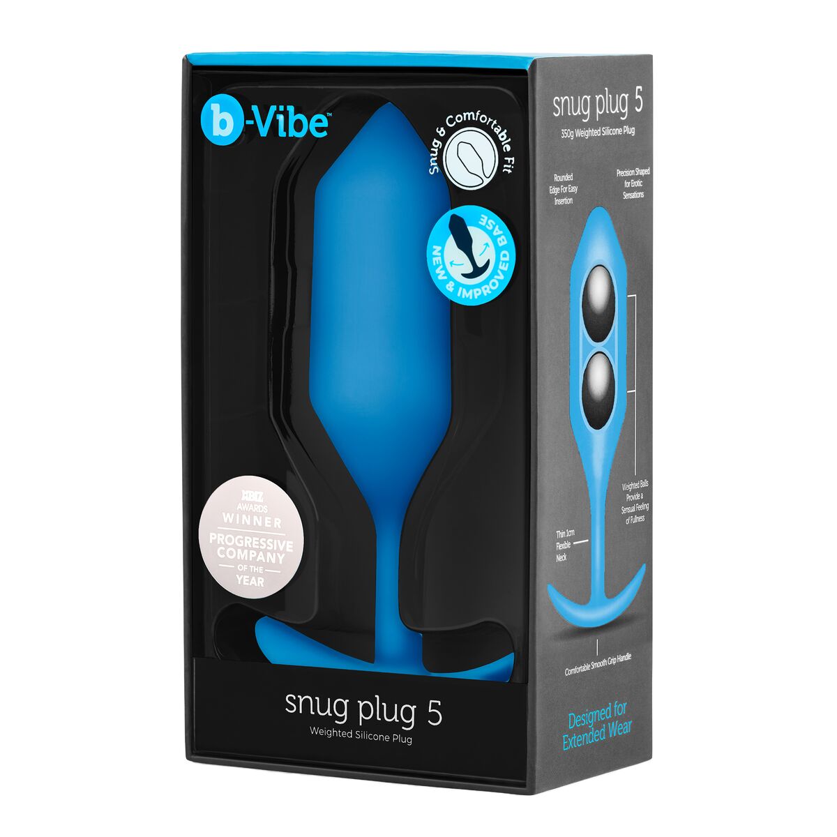 Vibrierender Analplug B-Vibe 5 Blau - AWK Flagship