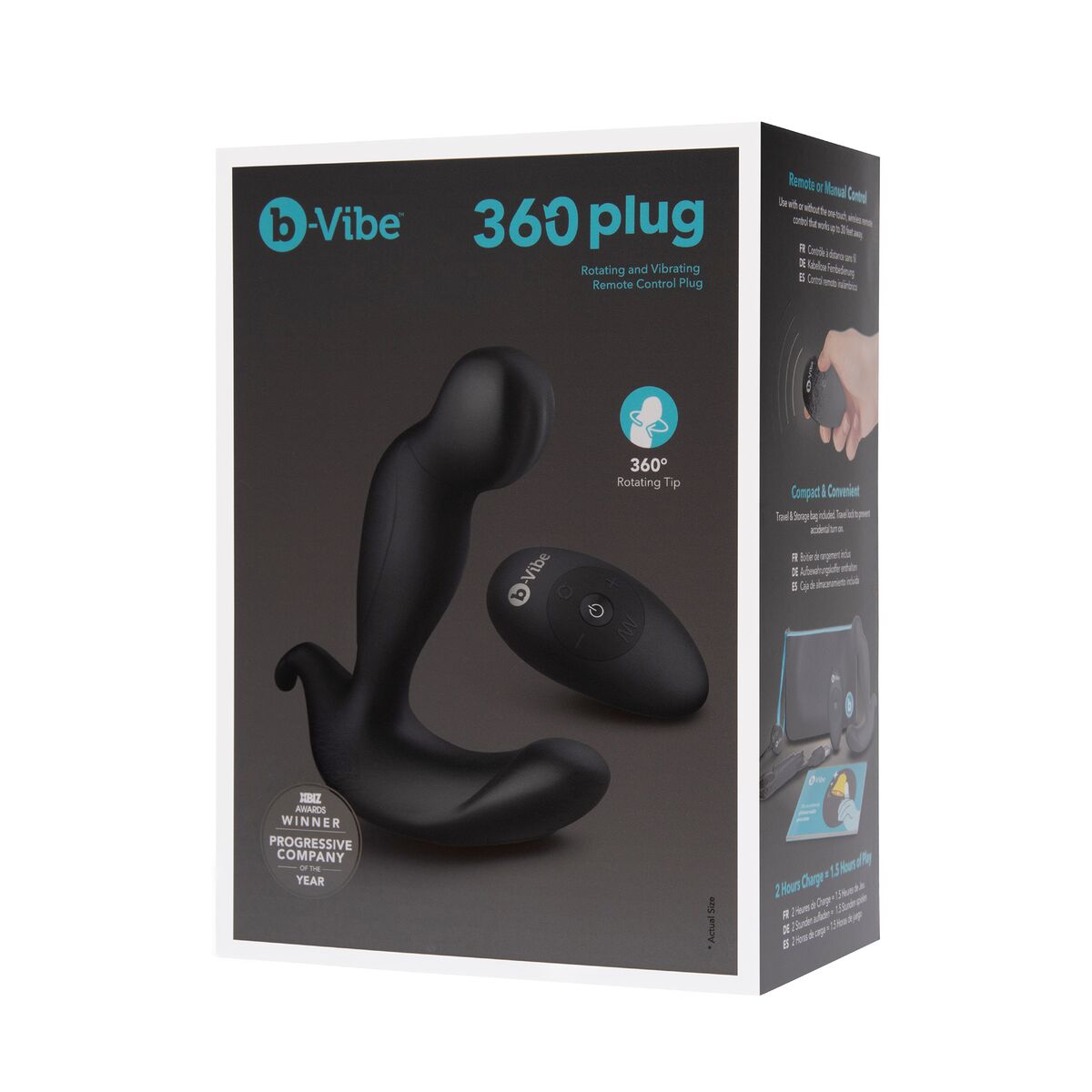 Plug Anal B-Vibe 360 Schwarz - AWK Flagship