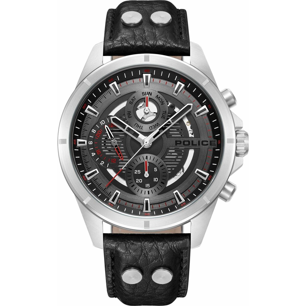 Herrenuhr Police PEWJF0004601 Schwarz Grau - AWK Flagship