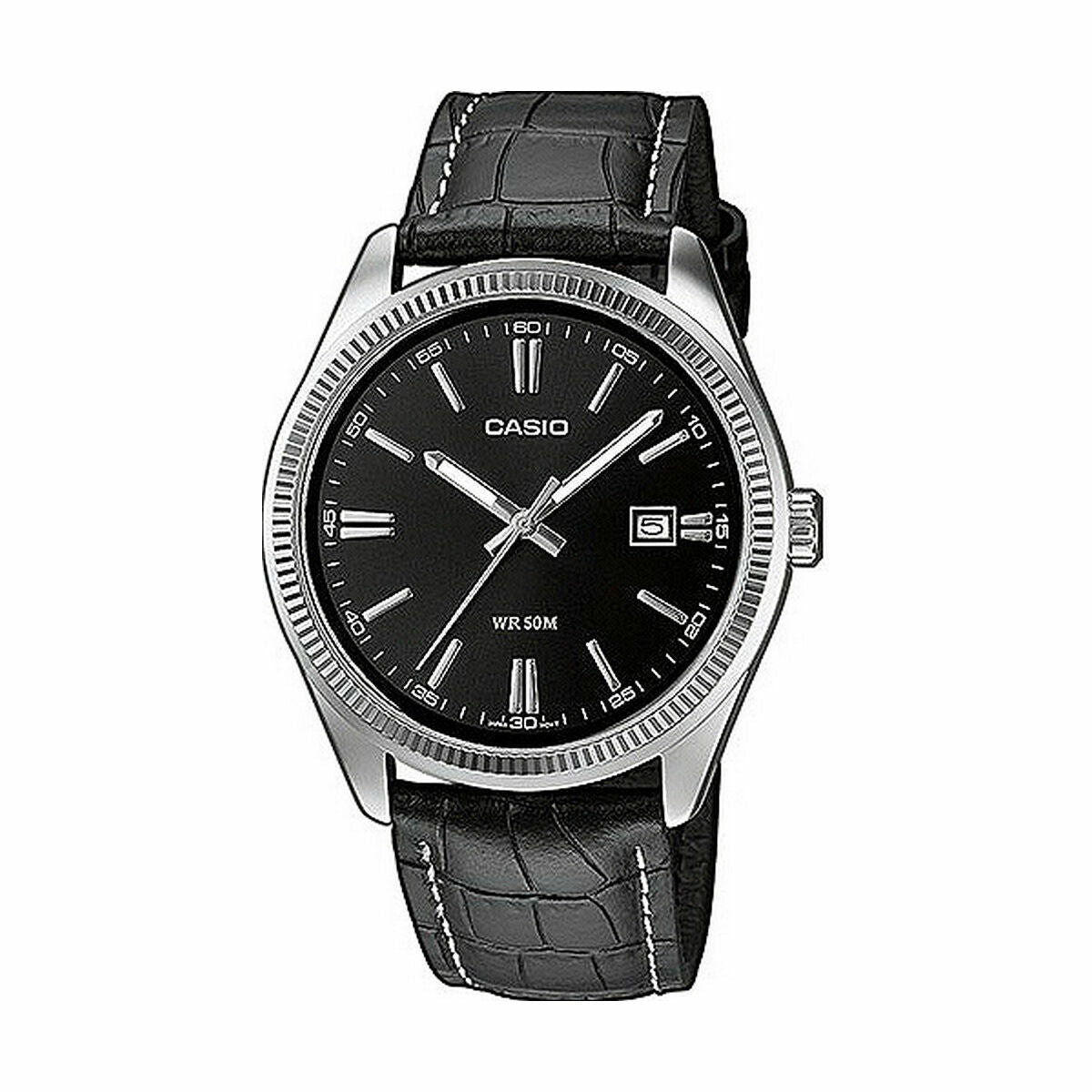 Herrenuhr Casio MTP-1302PL-1AVEF Schwarz - AWK Flagship