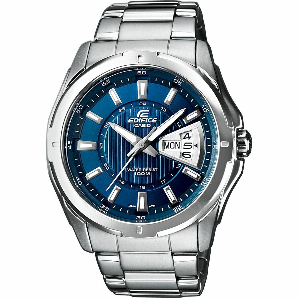 Herrenuhr Casio EF-129D-2AVEF Edelstahl Silberfarben - AWK Flagship